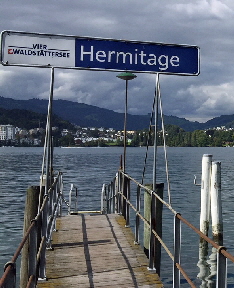 Steg des Seehotel Hermitage