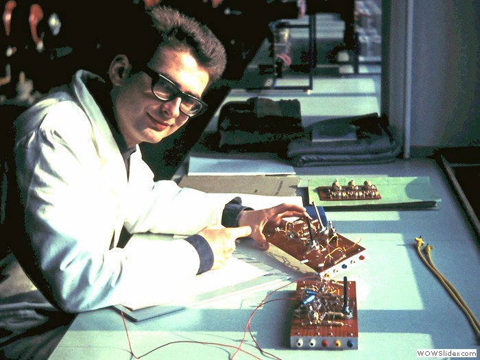 Enrico im Labor.