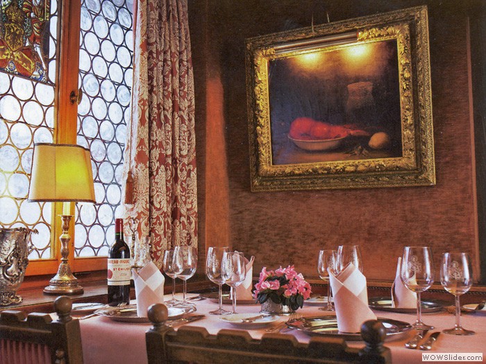 Old Swiss House: der Tisch ist gedeckt.