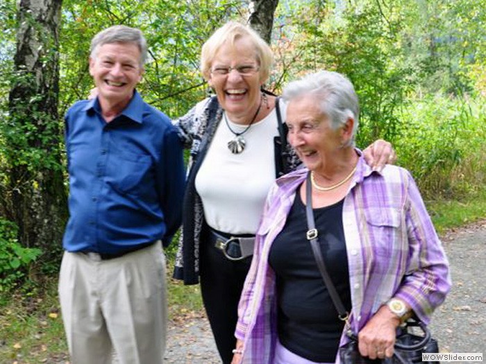 Bruno & Anneliese & Irne. Bald heisst es Abschied nehmen.